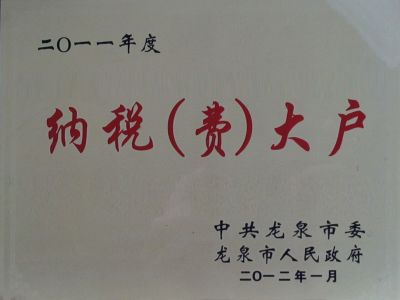 2011年纳税大户