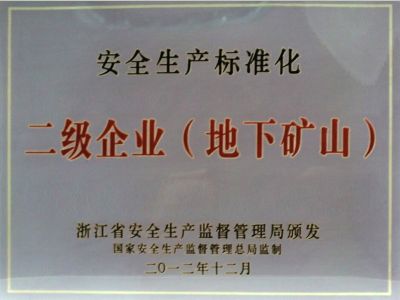 2012年二级企业